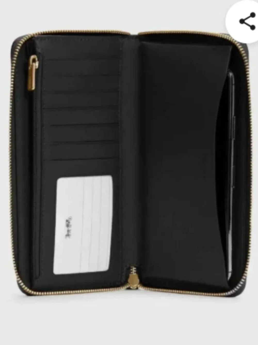 The Coach Leather Dempsey Large Phone Wallet